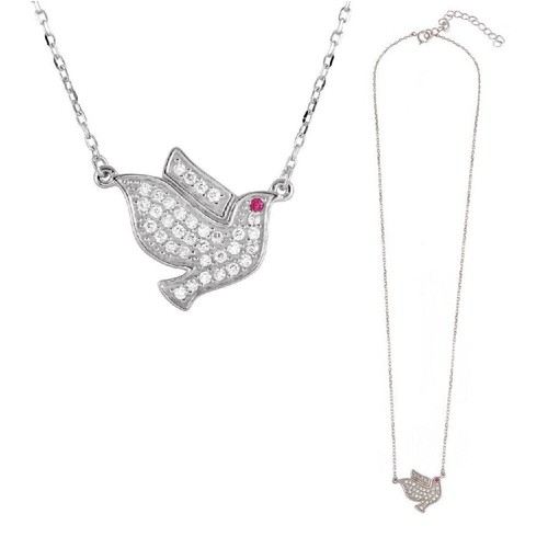 Collier argent sterling - en,