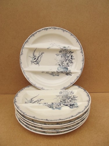 Ancienne assiette asperges - 6,