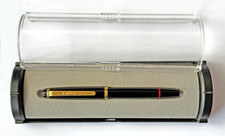 ROTRING RENAISSANCE Stylo plume à piston noir avec boîte d'origine Rotring