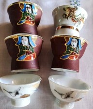 4 Verres À Saké Avec Vue Femmes Nues Et 4 Verres À Saké, 1 assiette 