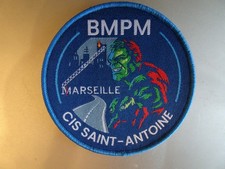 écusson marins-pompiers cis saint-antoine bmpm velcro 10cm diam