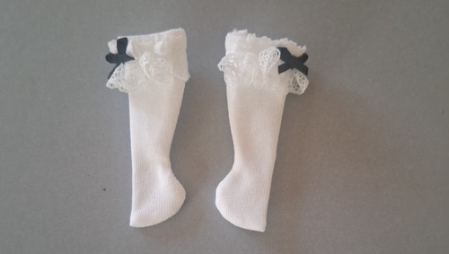 Long blanc chaussettes avec - long,