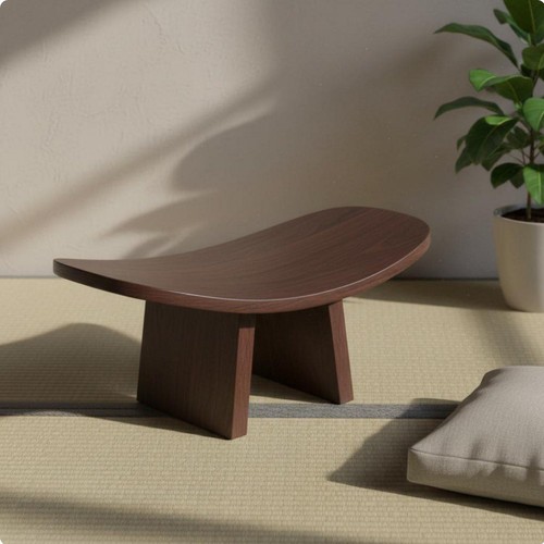 Banc méditation bois - de,