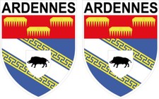 2 x STICKER ECUSSON - ARDENNES