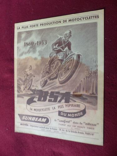 Catalogue tarif moto bsa - catalogue,