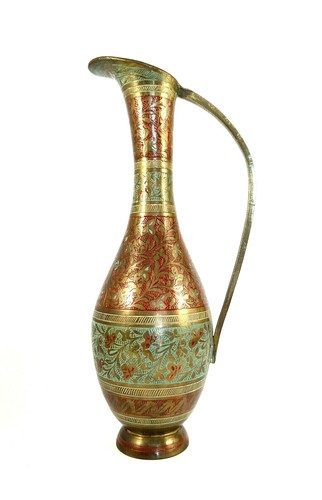 Vase amphore vintage émaux - vase,