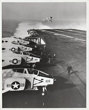 1963 US NAVY  F 4 B PHANTOM II JET AIRPLAN PORTE AVION  AVIATION 25 x 20 cm