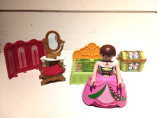 PLAYMOBIL LOT CHAMBRE À COUCHER ROYALE / LIT CHÂTEAU PRINCESSE