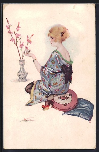 Carte postale artiste - carte, d'artiste