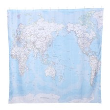  Rideau Douche Cartes Du Monde