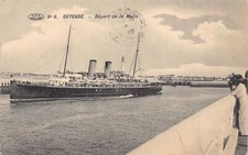 België - OOSTENDE (W. Vl.) Départ de la Malle - Uitg. V.P.F. 6