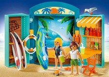 PLAYMOBIL 5641 boutique de surf - famille MER plage vacances Playbox COMPLET