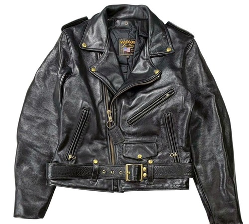 Vanson leather jacket - c2,
