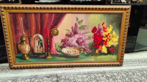 Grand tableau bouquet - bouquet, globe