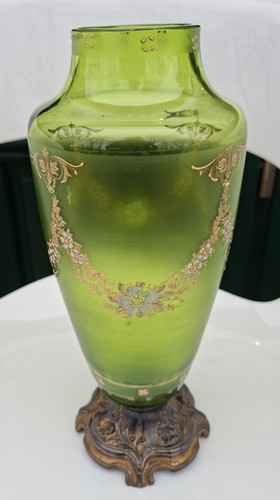 Vase verre émaillé - vase,