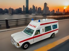 CORGI TOYS #40612 MERCEDES FALCK AMBULANCE EN BOÎTE ? D'ORIGINE SCALE 1/36