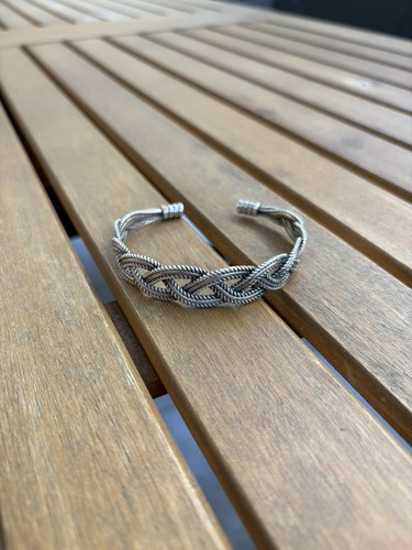 Bracelet jonc argent - en, massif