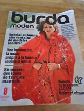 MAGAZINE BURDA VINTAGE FOLKLORE  CAPE PONCHO PANTALON ROBES JUPE ETC... 1976 