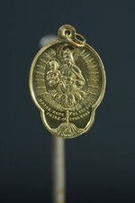  French Religious Medal Pendant Miraculous for Blind People Lady Fresneau 1855