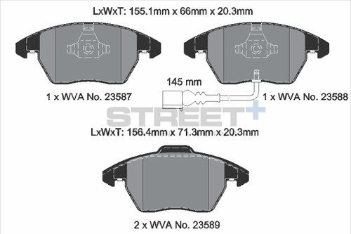 Plaquettes frein jetta - vw,