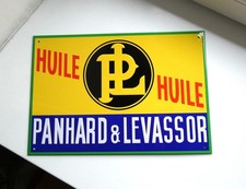 Automobile Panhard et Levassor plaque pub tolée (Age d'Or de l'Automobile)