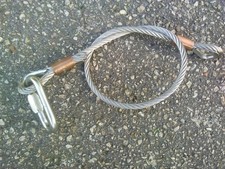 1 ÉLINGUE CÂBLE INOX 8mm  80cm  2 boucles inox  cable 8mm gamme pro 