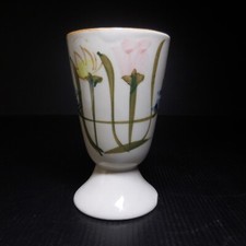 Tasse mazagran café céramique grès design vintage art déco fleur table N8072 