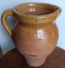 Ancien joli pichet / cruche en terre cuite - art populaire - poterie   C13