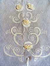 Broderie tulle brodé - -,