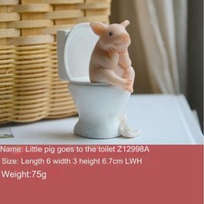 Adorable figurine cochon en