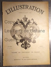 Rare magazine l' Illustration 2844 de 1897 Voyage  président francais en RUSSIE