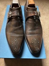 Corthay Arca Boucle bout fleurie marron