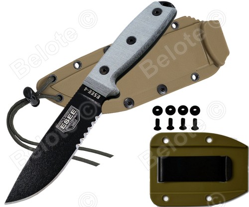 Esee model black blade - black,