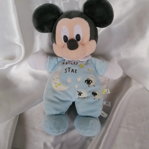 Doudou souris mickey bleu - souris,