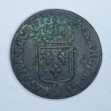 Pièce 1 Sol 1791 B, Louis XVI
