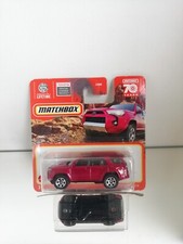 Matchbox Toyota 4 Runner 70 ans sur carte