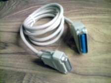 câble cable cordon imprimante parallèle  1,40 mètres mâle femelle