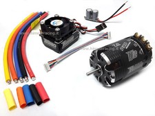 Combo Rocket Brushless Capteurs Moteur 540 7.0T + Régulateur 120A Turbo Modifié