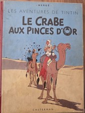 Tintin : le crabe aux pinces d'or (édition 1947 / tranche rouge)