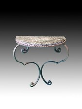 Console en fer forgé et