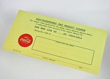 Beau Ancien Coupon Coca-Cola -