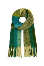 XXL Écharpe Avec Franges, Écharpe D'Hiver Classique Avec Doux Motif À Carreaux