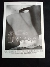 Publicité Voiture DELAGE