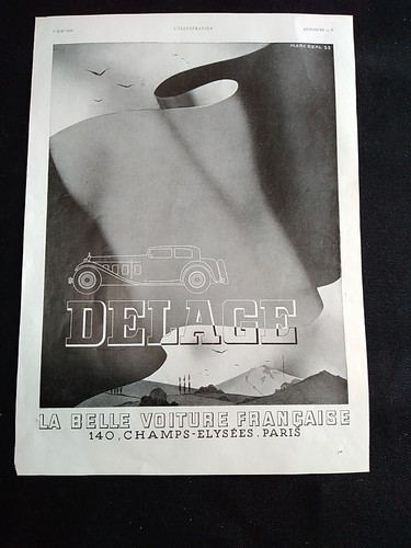 Publicité voiture delage - publicité,