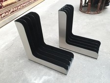 Vintage 70s 2 RANGE DISQUE VINYLE Platine Hifi Cd 