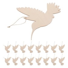 20 Pcs Pendentif Copeaux Bois