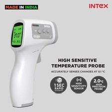 Grand thermomètre infrarouge numérique LCD sans contact front bébé pistolet d...