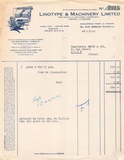 1946 LINOTYPE & MACHINERY