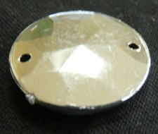 Pampille ronde facettée 19 mm