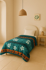 Couette tempérée imprimée végétal - mi saison - mortreux